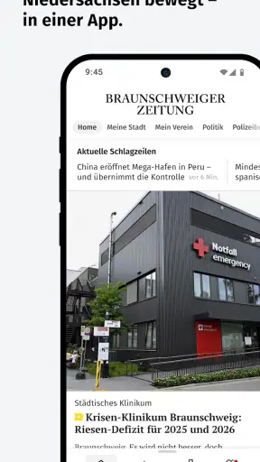 Braunschweiger Zeitung News screenshot