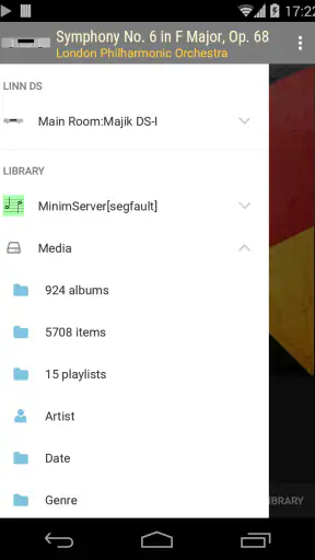 BubbleDS for Linn DS/OpenHome screenshot