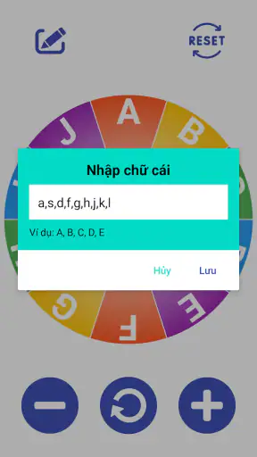 Buchstabenrad screenshot