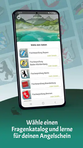 Büffeln Fischerprüfungen screenshot