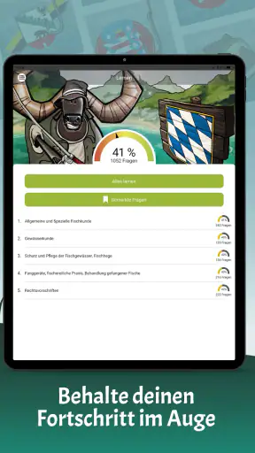 Büffeln Fischerprüfungen screenshot