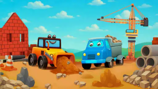 Bulldozer- und LKW-Spiele screenshot