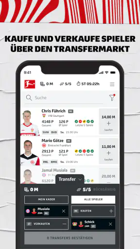 Bundesliga Fantasy Manager screenshot