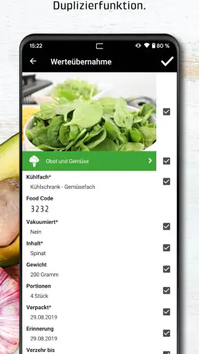 CASO Food Manager screenshot