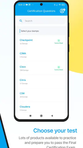 Certification Questions screenshot