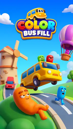 Color Bus Fill: Traffic Puzzle screenshot