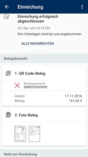 Continentale GesundheitsApp screenshot