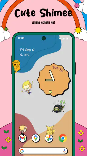 Cute Shimee: Anime Screen Pet screenshot