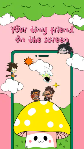 Cute Shimee: Anime Screen Pet screenshot