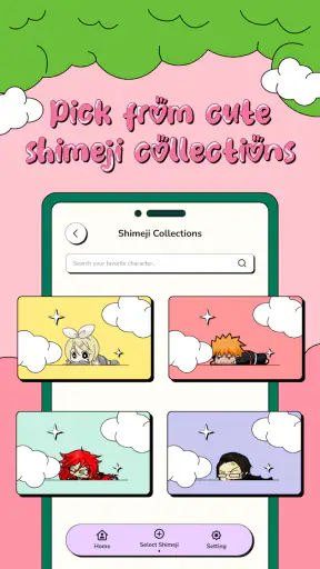 Cute Shimee: Anime Screen Pet screenshot