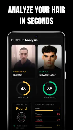 Cuttr AI Men's Haircut & Style screenshot