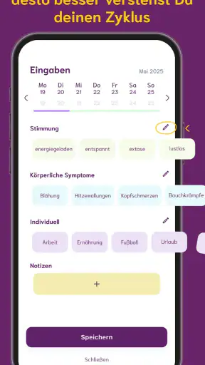 cyclotest App Periodenkalender screenshot