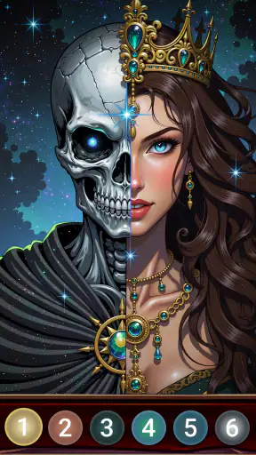 Dark Night Malen nach Zahlen screenshot