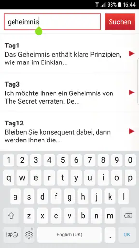 Das Geheimnis Täglichen Lehren screenshot