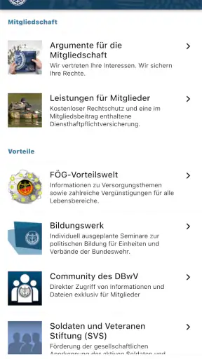 DBwV App screenshot