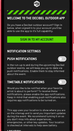 Decibel outdoor screenshot