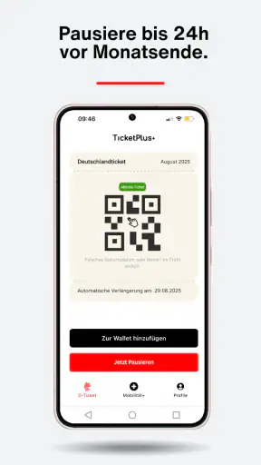 Deutschlandticket App Ticket+ screenshot