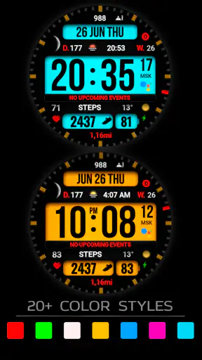 Dgt BigMod Informer Watch face screenshot