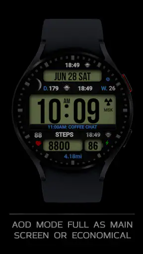 Dgt BigMod Informer Watch face screenshot