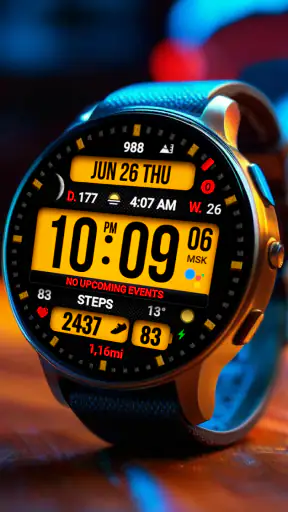 Dgt BigMod Informer Watch face screenshot