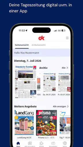 dk E-Paper App screenshot