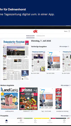 dk E-Paper App screenshot