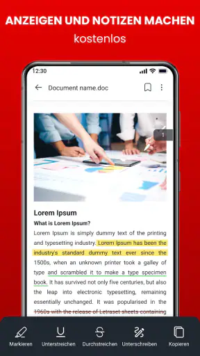Dokumentenleser für Android screenshot