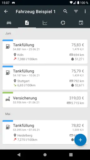 Drivenote: Tankbuch & mehr screenshot