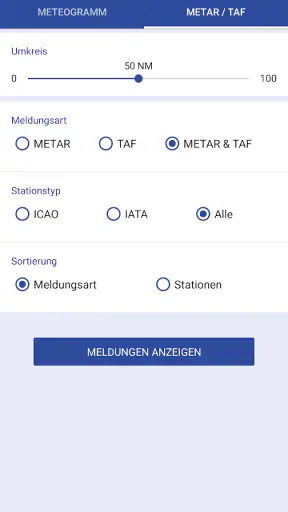 DWD FlugWetter screenshot