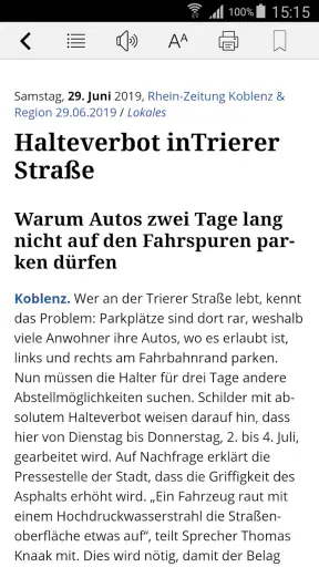 Rhein-Zeitung E-Paper & News screenshot
