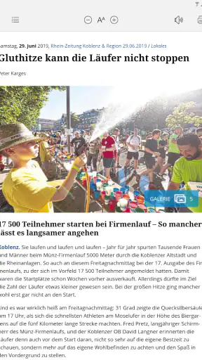 Rhein-Zeitung E-Paper & News screenshot