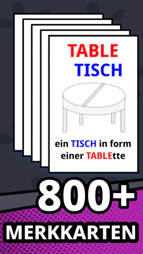 Englisch-Karteikarten lernen screenshot