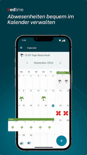 edtime Mitarbeiter-App screenshot