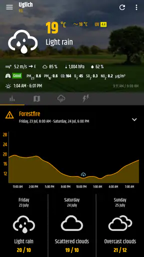 Einfaches Wetter und Uhr screenshot