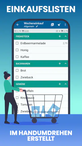 Einkaufsliste — Lister screenshot