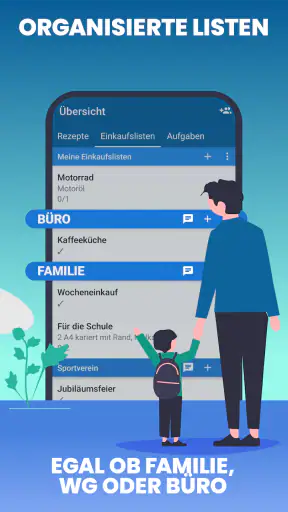Einkaufsliste — Lister screenshot