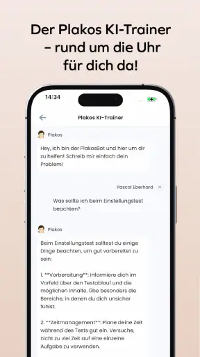 Einstellungstest Trainer screenshot