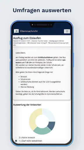 Elternnachricht screenshot