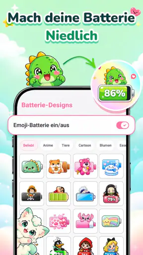 Emoji Battery: Status Bar Icon screenshot