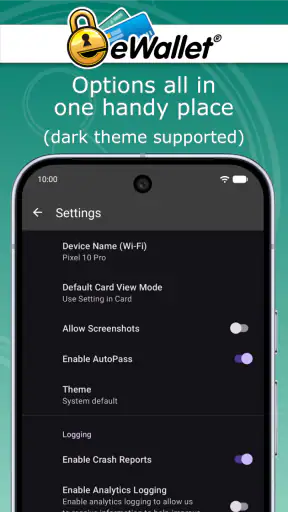 eWallet - Password Manager screenshot