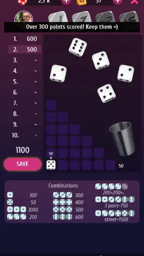 Farkle Pro - 10000 dice game screenshot