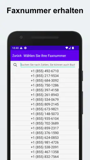Fax senden und empfangen screenshot