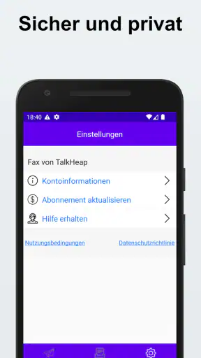 Fax senden und empfangen screenshot