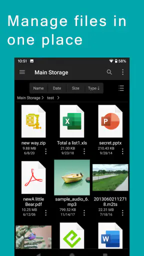 FE File Explorer screenshot