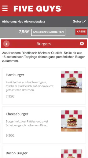 Five Guys screenshot
