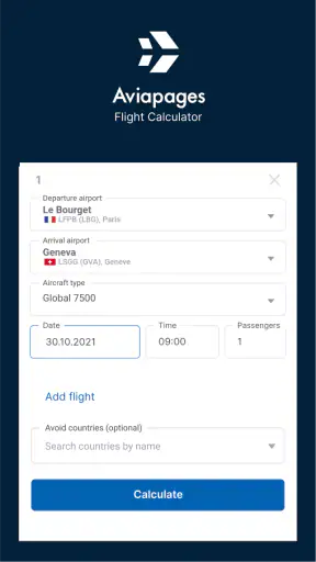 Flight Time Calculator screenshot