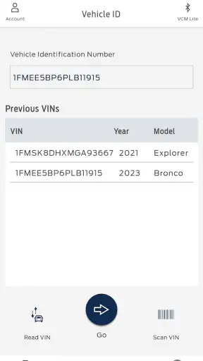 Ford DiagNow screenshot