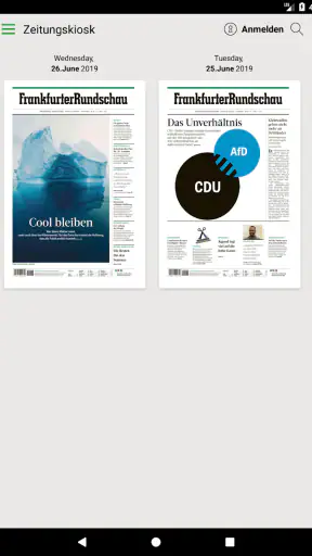 FR Digitale Zeitung screenshot