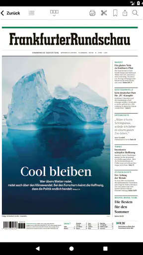 FR Digitale Zeitung screenshot