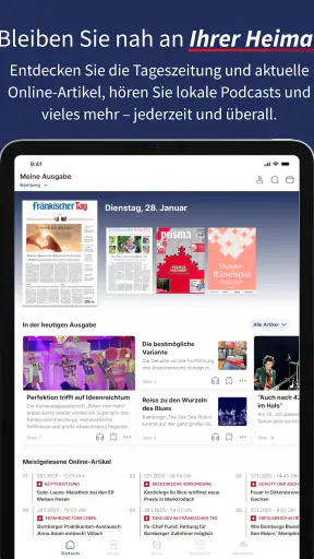 Fränkischer Tag E-Paper screenshot